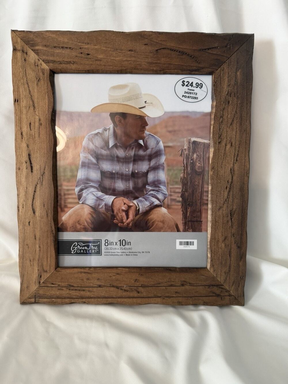 New Hobby Lobby 8X10 Green Tree Gallery Rustic Wormwood Wood Wall Picture Frame